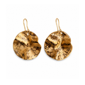 porcelain golden earrings