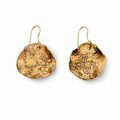 porcelain earrings gold decorated