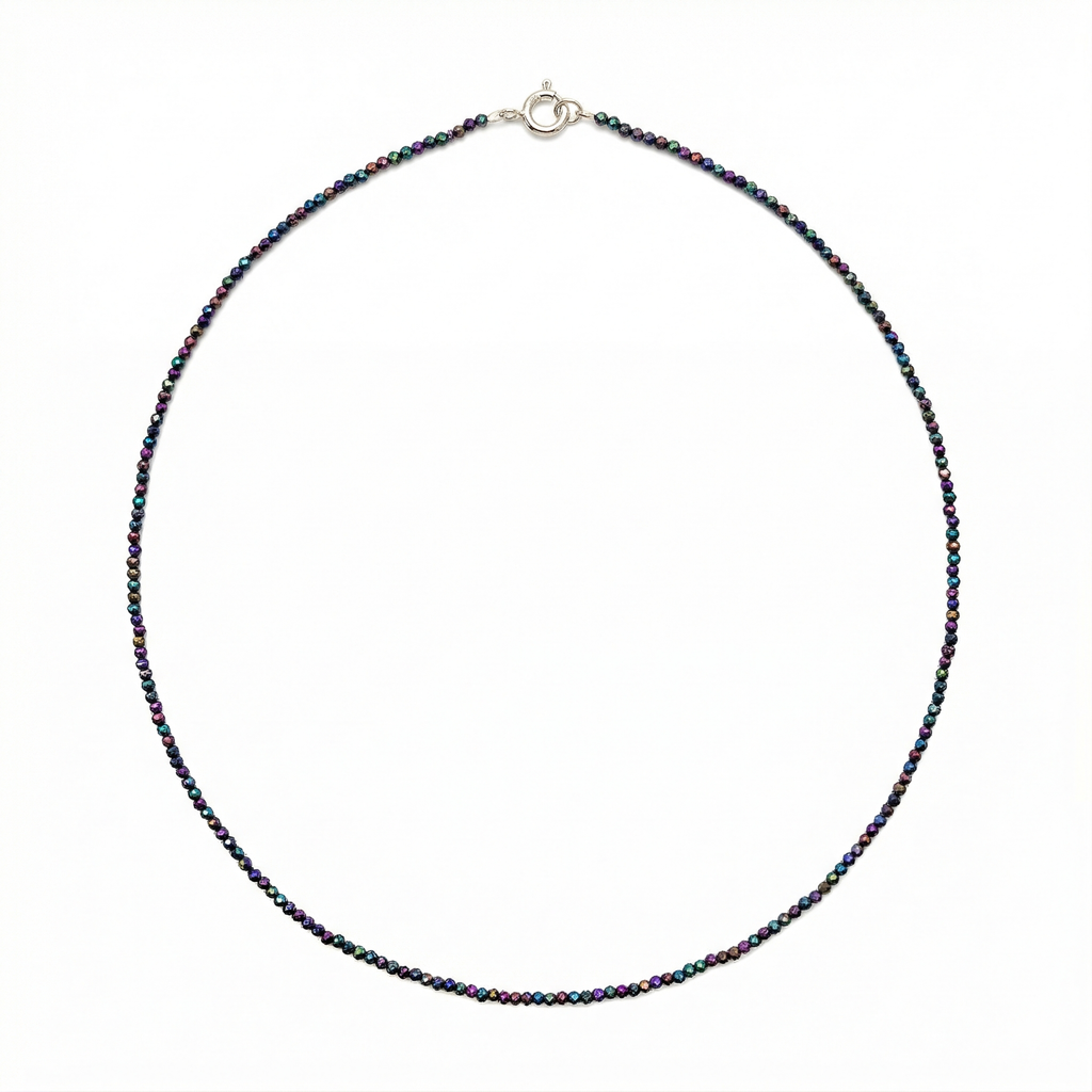 Colier hematite multicolore