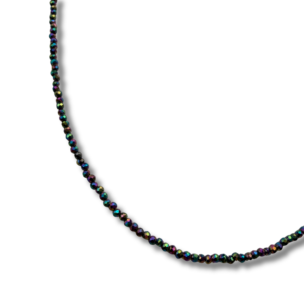 Colier hematite multicolore